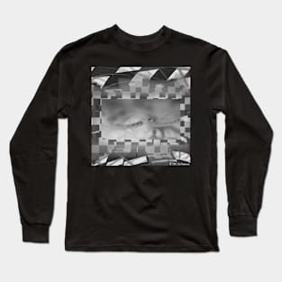 Centipede “Vaporwave” (Black & White) Long Sleeve T-Shirt